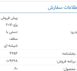 حواله پژو پارس تبدیل شده پژو 207