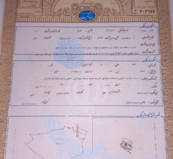 زمین 250 متری در چناران 35 کیلومتری مشهد