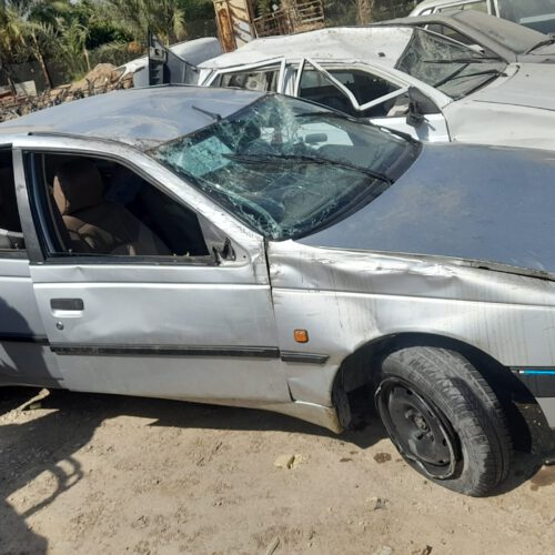 پژو 405 تصادفی