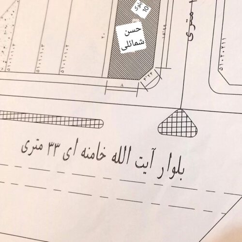 زمین با موقعیت تجاری مسکونی سر جاده اصلی سربندرآ